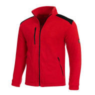 BLUZA ROBOCZA PROCERA 350G POLAR WZMOCNIONA CZERWONA CIEPŁA WYTRZYMAŁA DO PRACY W TRUDNYCH WARUNKACH