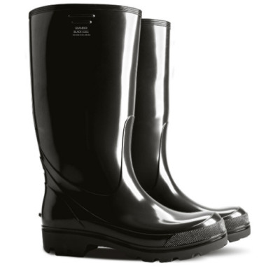 KALOSZE ROBOCZE DEMAR GRANDER BLACK 0162 OB SRA, ANTYPOSLIZGOWA PODESZWA, PVC, WYSOKIE, CZARNE