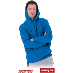 BLUZA ROBOCZA REIS ADVENTURE KANGU TYPU KANGUREK Z KAPTUREM NIEBIESKA