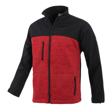 BLUZA ROBOCZA PROCERA SHELLPOL 300G CZARNO-CZERWONA POLIESTER NOWOCZESNY DESIGN PRAKTYCZNA