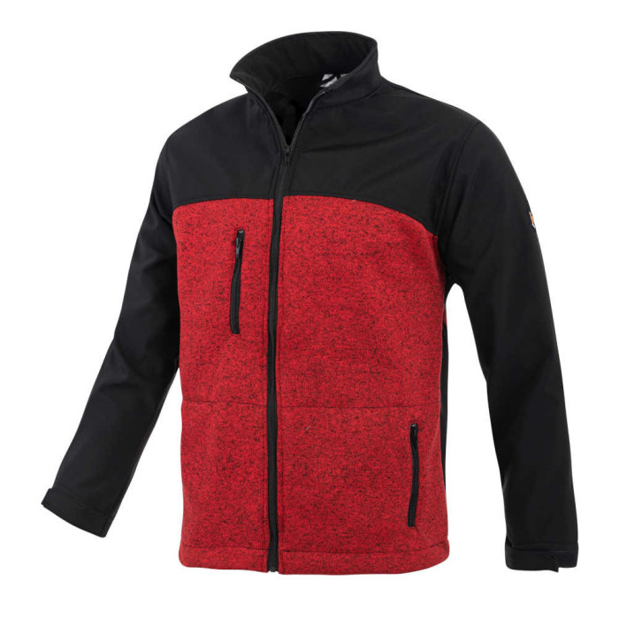 BLUZA ROBOCZA PROCERA SHELLPOL 300G CZARNO-CZERWONA POLIESTER NOWOCZESNY DESIGN PRAKTYCZNA