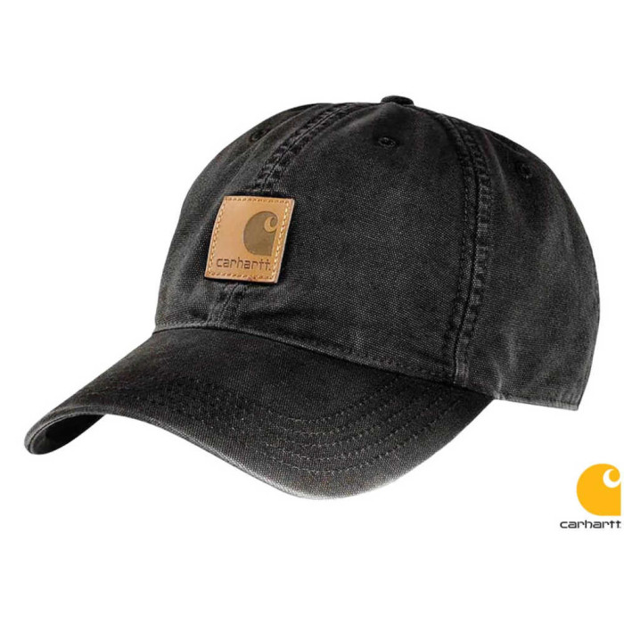 CZAPKA LETNIA CARHARTT CA-CAP Z DASZKIEM 100% BAWEŁNA CANVAS CZARNA