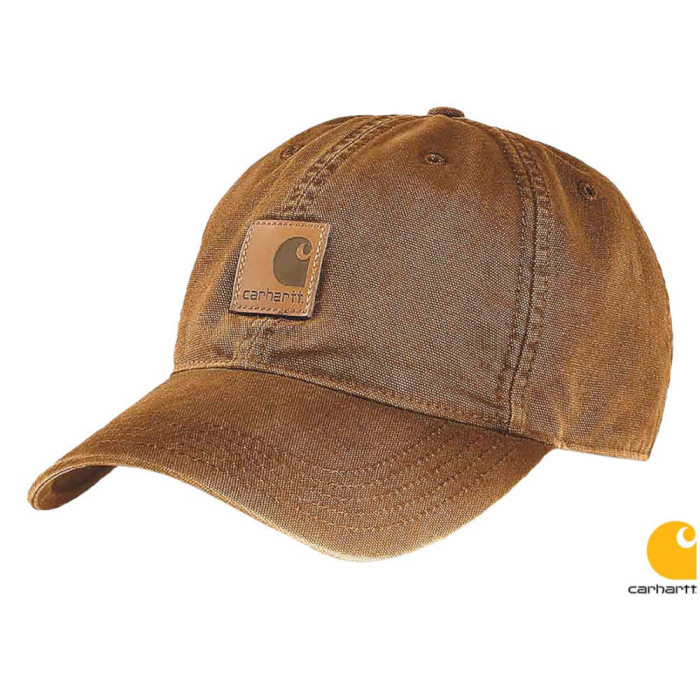 CZAPKA LETNIA CARHARTT CA-CAP Z DASZKIEM 100% BAWEŁNA CANVAS BRĄZOWA