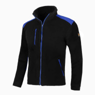 BLUZA ROBOCZA PROCERA 350G POLAR CZARNO-CZERWONA CIEPŁA WZMOCNIENIA PRAKTYCZNA