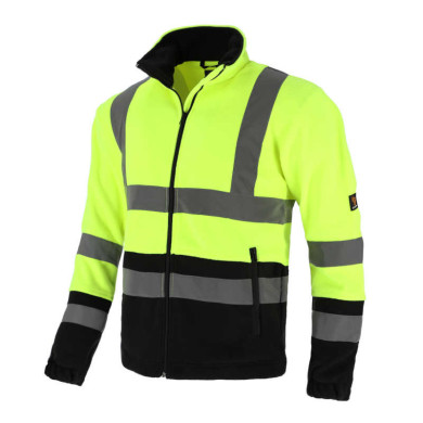 BLUZA ROBOCZA PROCERA VISION 300G POLAR ODBLASKOWA ŻÓŁTA CIEPŁA BEZPIECZNA NA ŚWIEŻYM POWIETRZU