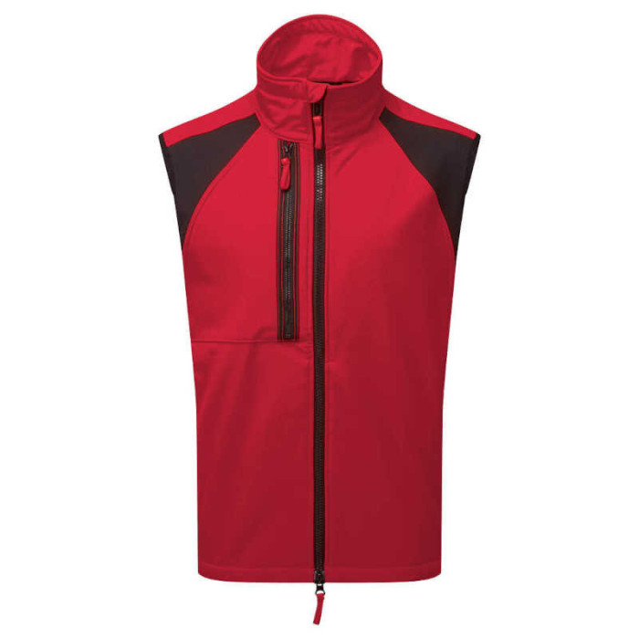 BEZRĘKAWNIK ROBOCZY PORTWEST SOFTSHELL WX2 (2L) PRW-CD876 WODOODPORNY POKRYTY POLAREM CZERWONY