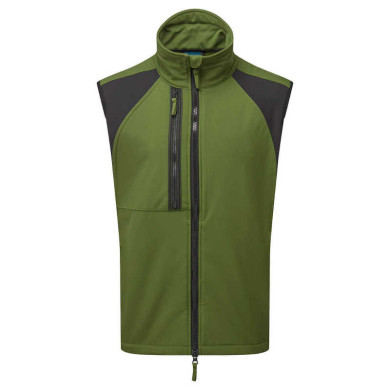 BEZRĘKAWNIK ROBOCZY PORTWEST SOFTSHELL WX2 (2L) PRW-CD876 WODOODPORNY POKRYTY POLAREM OLIWKOWY