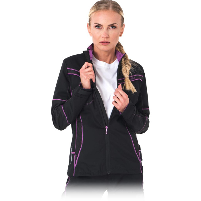 BLUZA ROBOCZA LEBER-HOLLMAN FORMWOMEN LH-FWN-J DAMSKA CZARNO-RÓŻOWA