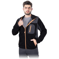BLUZA ROBOCZA LEBER-HOLLMAN NEW AGE LH-NA-J  GRANATOWO-CZARNO-POMARAŃCZOWA
