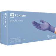 RĘKAWICE NITRYLOWE MERCATOR MEDICAL NITRYLOWE OP.100 SZT. NIEBIESKIE