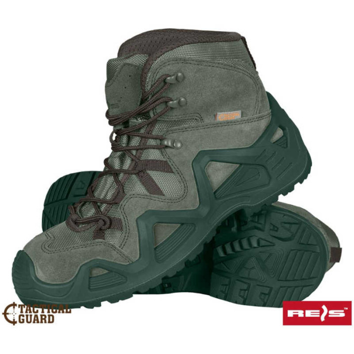 BUTY OCHRONNE REIS TACTICAL GUARD TYPU TRZEWIK ZIELONE KHAKI