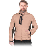 BLUZA ROBOCZA LEBER-HOLLMAN LH-FLEXER Z POLARU CZARNO-SZARA