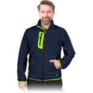 BLUZA ROBOCZA LEBER-HOLLMAN LH-FMN-P Z POLARU CIEMNOSZARO-CZARNO-NIEBIESKA