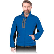 BLUZA ROBOCZA LEBER-HOLLMAN LH-FMN-P Z POLARU LIMONKOWO-BRĄZOWO-CZARNA