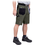 SZORTY ROBOCZE LEBER-HOLLMAN LH-FMN-TS KHAKI-CZARNO-SZARE