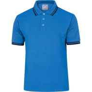 KOSZULKA POLO DELTA PLUS AGRA 100% BAWEŁNA KRÓTKI RĘKAW NIEBIESKA