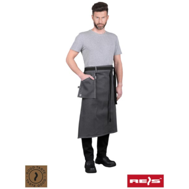 FARTUCH OCHRONNY REIS GOOD TASTE GRANDE-ZAP TYPU ZAPASKA Z JEANSU  CIEMNOSZARY