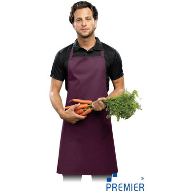 FARTUCH ROBOCZY PREMIER WORKWEAR FPB-KL PRZEDNI 265g/m2 FIOLETOWY AUBERGINE