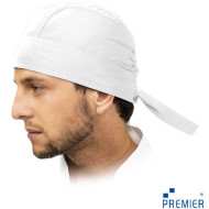 CZAPKA KUCHARSKA PREMIER WORKWEAR CZBANDANA 195g/m2 CZARNA