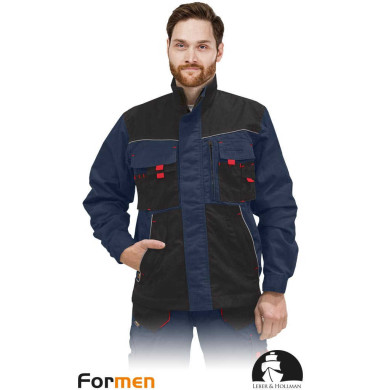 BLUZA ROBOCZA LEBER-HOLLMAN FORMEN LH-FMN-J GRANATOWO-CZARNO-CZERWONA