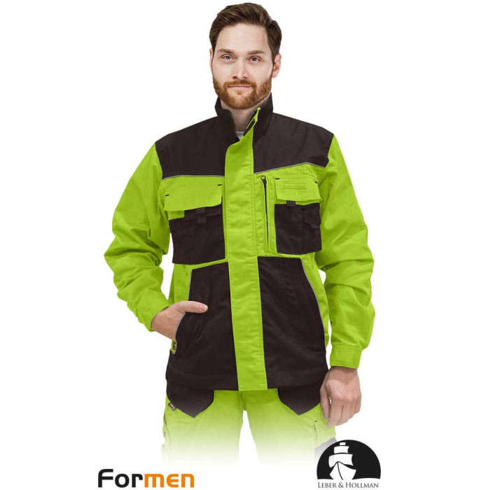 BLUZA ROBOCZA LEBER-HOLLMAN FORMEN LH-FMN-J LIMONKOWO-BRĄZOWA