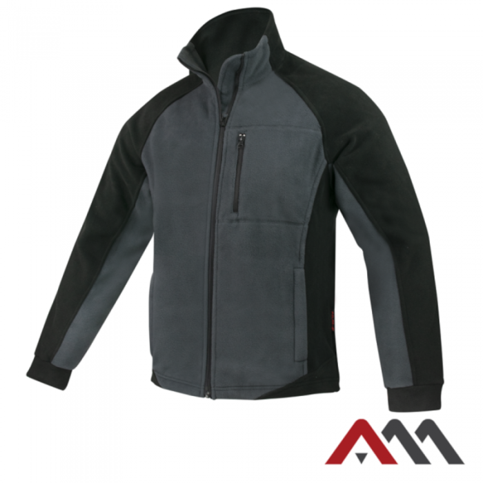BLUZA ROBOCZA ARTMAS BI+ GREY OCIEPLANA POLAREM – SZARO-CZARNA