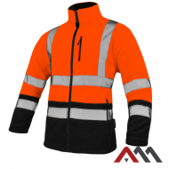 BLUZA ROBOCZA ARTMAS REF ORANGE OCIEPLANA POLAREM – POMARAŃCZOWA Z PASAMI ODBLASKOWYMI