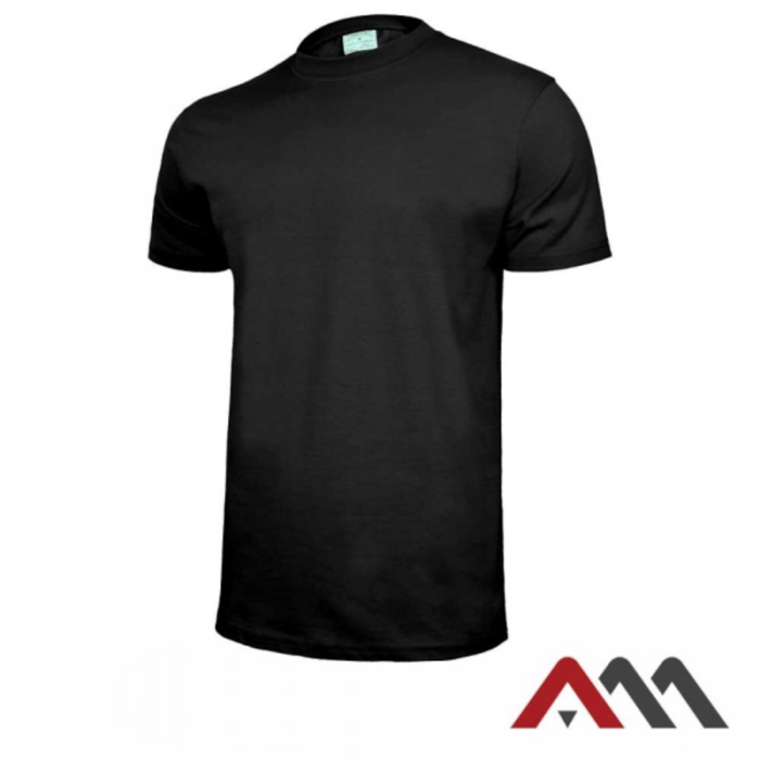 KOSZULKA T-SHIRT ARTMAS T145 100% BAWEŁNA CZARNA KRÓTKI RĘKAW ODDYCHAJĄCA DO PRACY