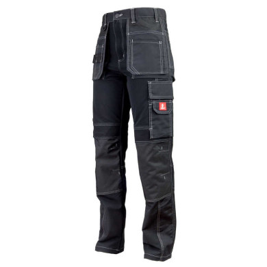 SPODNIE ROBOCZE URGENT 712, MONTERSKIE, DO PASA, RIP-STOP 260G, CZARNO-SZARE