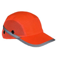 KASK, CZAPKA Z DASZKIEM URGENT 1239, SIATKA, HV, BUMPCAP, ODBLASKOWY POMARAŃCZOWY