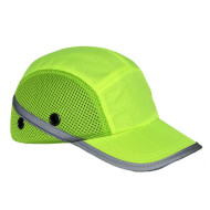 CZAPKA KASK URGENT 1239, SIATKA, HV, BUMPCAP, ODBLASKOWY ŻÓŁTY