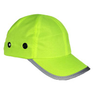 KASK CZAPKA Z DASZKIEM URGENT 1405 HV BUMPCAP ODBLASKOWY ŻÓŁTY