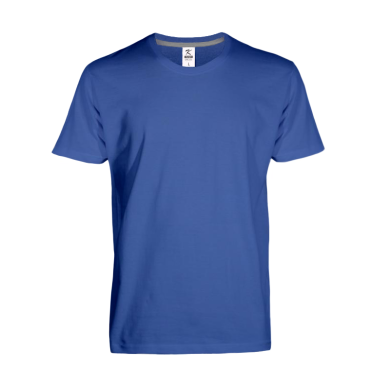 KOSZULKA T-SHIRT PRIME 155 NIEBIESKA 100% BAWEŁNA TRWAŁA I KOMFORTOWA