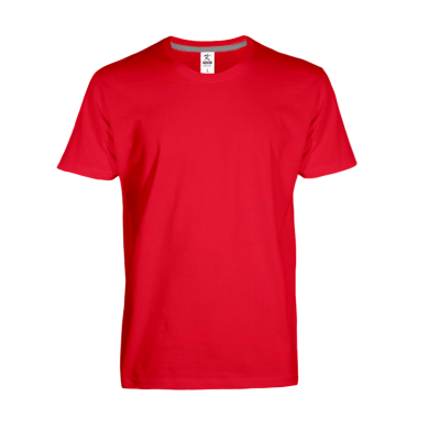 KOSZULKA T-SHIRT PRIME 155 CZERWONA 100% BAWEŁNA TRWAŁA I KOMFORTOWA