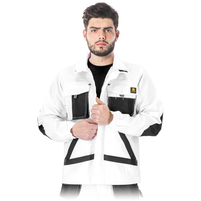 BLUZA ROBOCZA OGRIFOX OX-OGR-J BIAŁO-CZARNO-SZARA