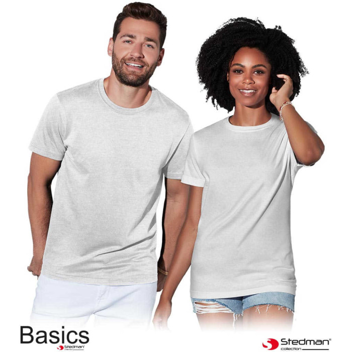 KOSZULKA T-SHIRT STEDMAN BASICS ST2000 MĘSKA 155g. SZARA POPIELATA