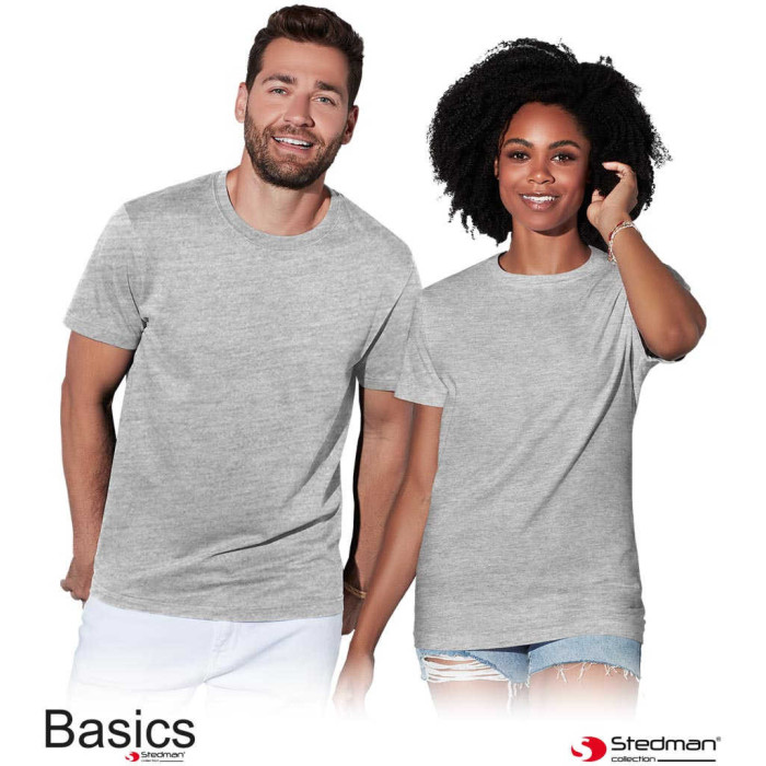 KOSZULKA T-SHIRT STEDMAN BASICS ST2000 MĘSKA 155g. SZARY