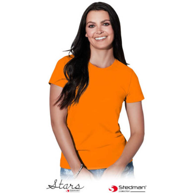 KOSZULKA T-SHIRT STEDMAN BASICS ST2600 DAMSKA 155g. POMARAŃCZOWA