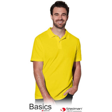 KOSZULKA POLO STEDMAN BASICS MĘSKA 170g. ŻÓŁTA