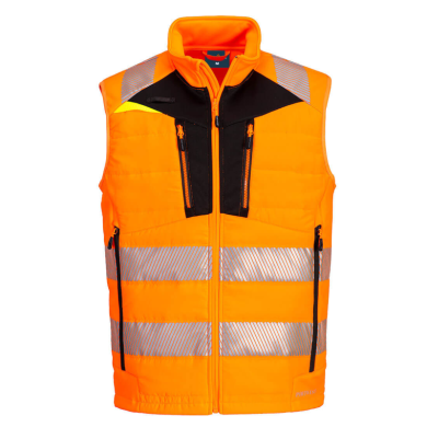 BEZRĘKAWNIK ROBOCZY PORTWEST DX479 SOFTSHELL DX4 HI-VIS OSTRZEGAWCZY POMARAŃCZOWO-CZARNY