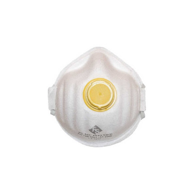 PÓŁMASKA FILTRUJĄCA FILTER SERVICE FS 16 V FFP1 NR D Z ZAWOREM – 50 SZTUK, KOLOR BIAŁO-ŻÓŁTY