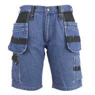 SZORTY ROBOCZE URGENT 607 280G KRÓTKIE SPODENKI JEANS NIEBIESKO-CZARNE