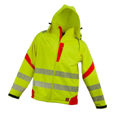 KURTKA ROBOCZA URGENT HV-8723 OCIEPLANA ODBLASKOWA SOFTSHELL ŻÓŁTO-POMARAŃCZOWA