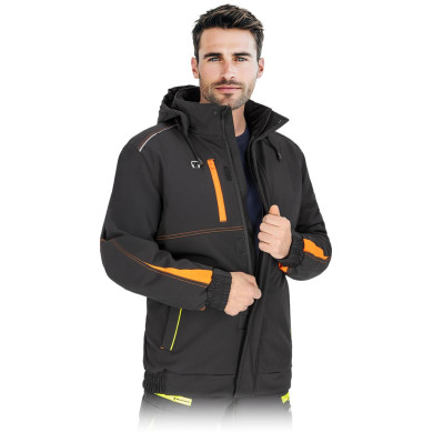 KURTKA ROBOCZA LEBER-HOLLMAN LH-IRELAND SOFTSHELL OCIEPLANA CZARNA