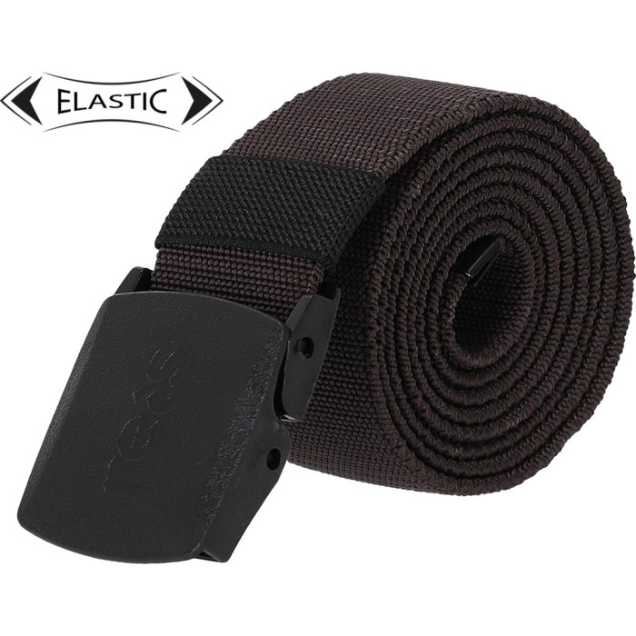 PASEK DO SPODNI BELT-RAP, Z KLAMRĄ, BRĄZOWY, 120 CM