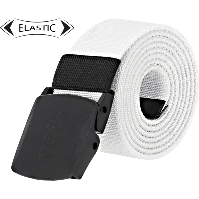 PASEK DO SPODNI BELT-RAP, Z KLAMRĄ, BIAŁY, 120 CM