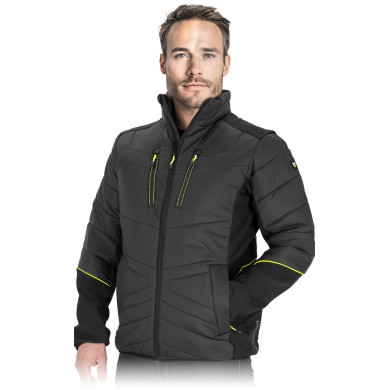 KURTKA ROBOCZA LEBER-HOLLMAN LH-ADGER SOFTSHELL OCIEPLANA CZARNA