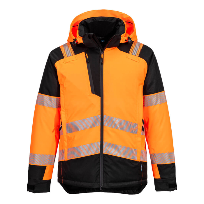 KURTKA ROBOCZA PORTWEST T160 PW3 Hi-Vis WODOODPORNA POMARAŃCZOWO-CZARNA