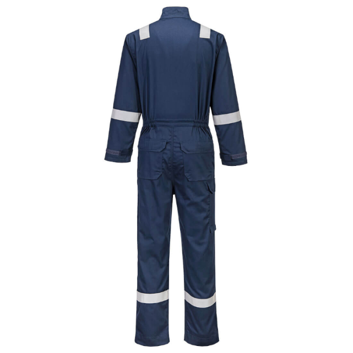 KOMBINEZON TRUDNOPALNY FR513, PORTWEST BIZFLAME WORK+ FRCOVERALL, GRANATOWY