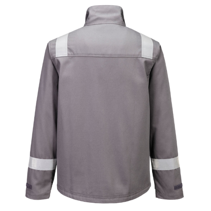 BLUZA ROBOCZA TRUDNOPALNA FR609, PORTWEST BIZFLAME WORK+ FR JACKET, SZARA